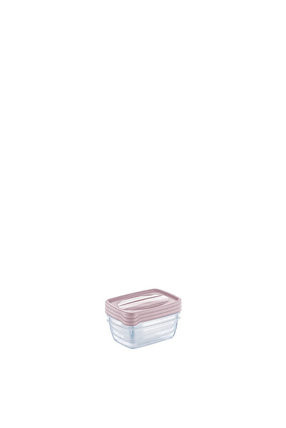 Hobby Rectangular Trend Storage Container Set 3 X 0.3 L 1014