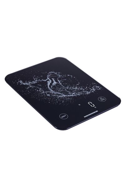 Heinner HKS-BK10USB Digital Kitchen Scale, 10kg, USB-C Rechargeable, Black