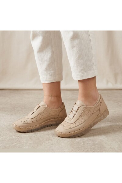 Voyager Z059 Women's Laceless Silicone Sole Comfortable Daily Leather Casual ...