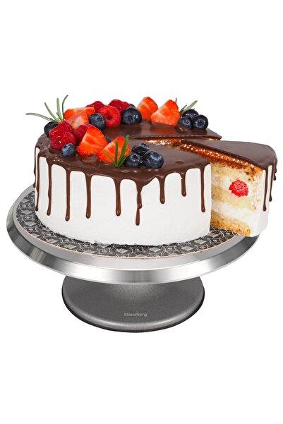 Klausberg Roată de patiserie profesională mare, rotativă, pentru prăjituri și...