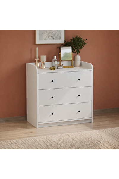 Vivendo Comoda dormitor din PAL 90x50,1x90 cm, cu 3 sertare si 6 compartimente