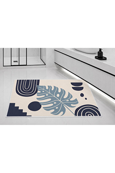 Hayal Dekoratif Kaymaz Taban Yıkanabilir Banyo Paspas Takımı Dijital Baskılı 40x60-50x70-60x90'cm