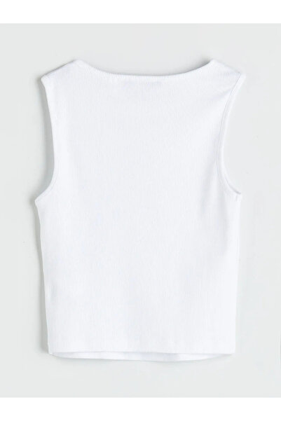 LC Waikiki White Powerpuff Girls Printed Crop Women's Tank Top