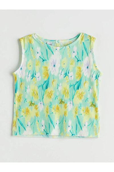 LC Waikiki Mixed Crew Neck Floral Girls' Blouse