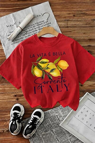 Oksit Γυναικείο T-shirt Bella Limon με στάμπα μπροστά, από βαμβάκι, σε μεγάλο...