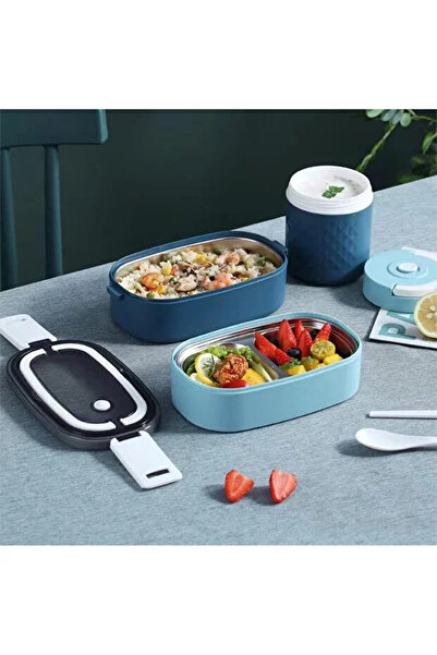 TAPIT Children’s stainless steel lunch box, 1400 millilitres, double-layered ...