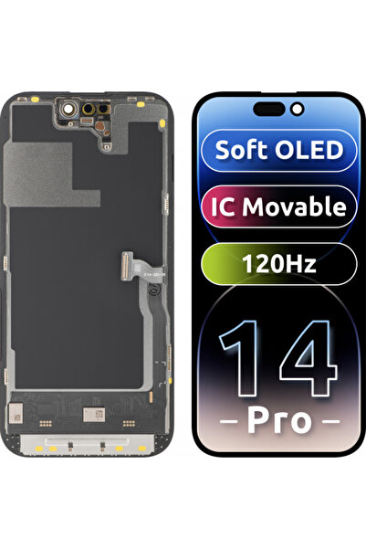 Mpelleconcept Display cu touchscreen MP compatibil cu Apple iPhone 14 Pro, cu...