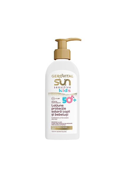 GEROVITAL Lotiune cu protectie solara pentru copii si bebelusi SPF 50+ Sun Se...