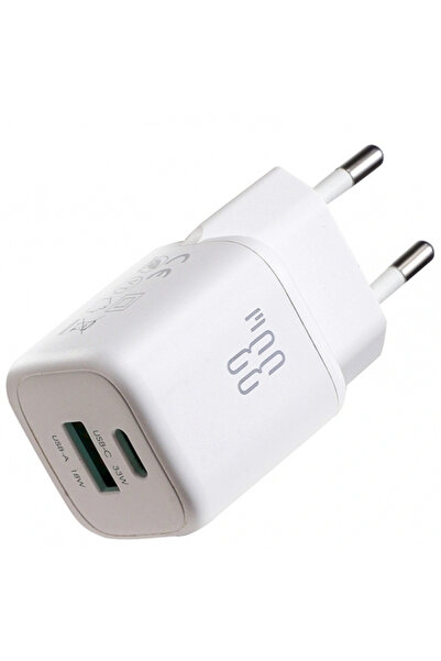 Joyroom Incarcator Retea Cu Cablu USB-C JR-TG7, 33W, 3A, 1 x USB-A - 1 x USB-...