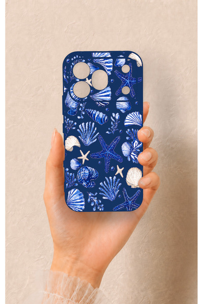 Vip Case Honor 600 Pro Uyumlu Deniz Kabuğu Desenli Silikon Kılıf