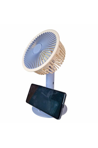 Naimeed Company Ventilator, cu baterie, Naimeed D5844, USB, Albastru, 140x230x74mm