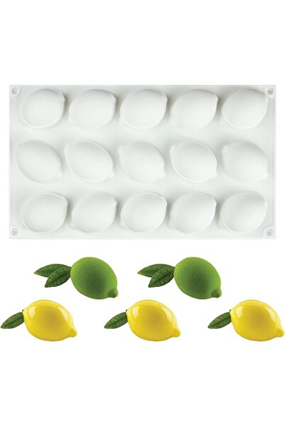 The Bros 15 Cavity Lemon Silicone Mold, Mousse Chocolate Molds