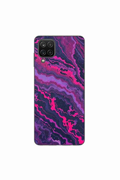 OEM Husa compatibila cu Samsung Galaxy A12 Silicon Gel Tpu Model Midnight Ros...