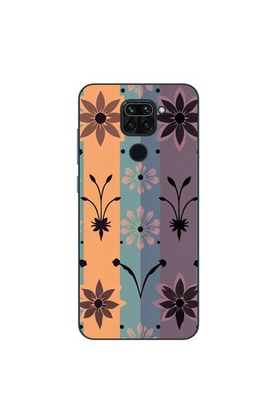 OEM Калъф, съвместим с Xiaomi Redmi Note 9, силиконов гел TPU, с винтидж флор...