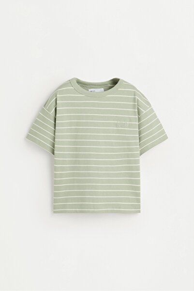 LEFTIES Çizgili heavy t-shirt