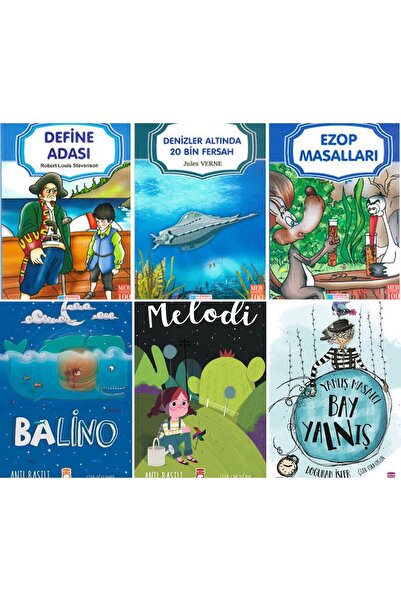 Timaş Çocuk 1.2.VE 3.SINIF Balino,Melodi,Yanlış Masalcı Bay Yalnış,6 KİTAP SET