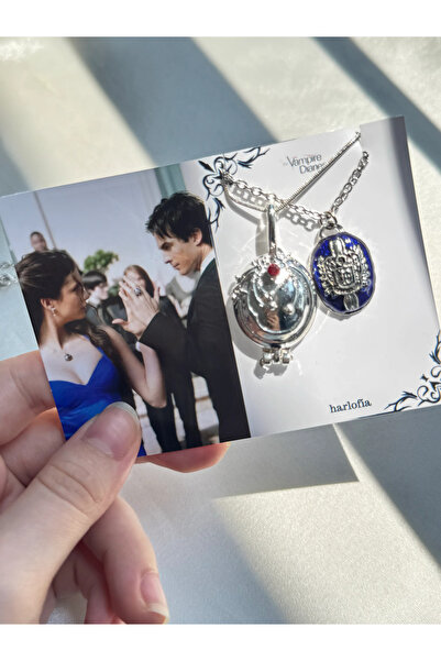Harlofia Jewelry Elena & Damon Çift Kolyeleri