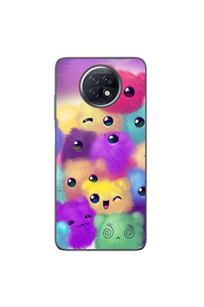OEM Θήκη συμβατή με Xiaomi Redmi Note 9T Σιλικόνης TPU με πολύχρωμο αφράτο σχ...