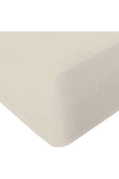 Infinitee Xclusives Fitted Sheet for Bed Beige King Size 200 x 200 cm - 100% ...