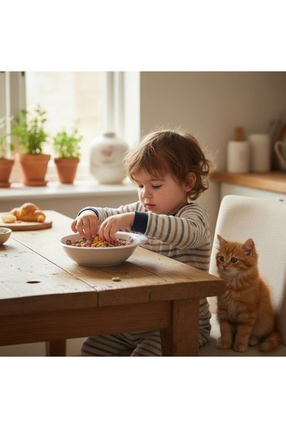 Tyrrell Katz Melamine Food Plate - Food Bowl // Cats