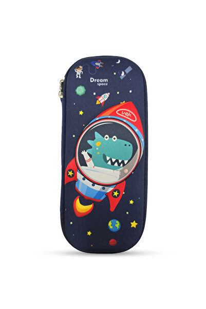 Cocobee Dino UFO Pencil Case With Internal Mesh Pocket, Sturdy Build, Zipper ...