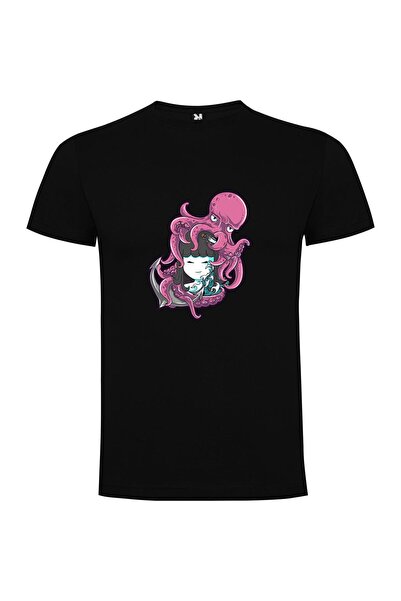 iLovePrints OctoGoddess Sticker Art Tshirt