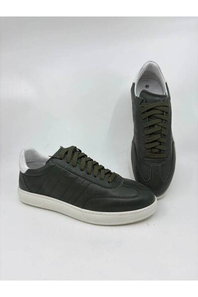 Papuccu Green Men's Leather Shoes