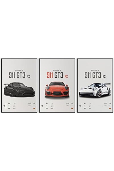 ESSESORIES Vejia Car 911 GT Turbo Men Aesthetics Aesthetic Poster Wall Art Ro...