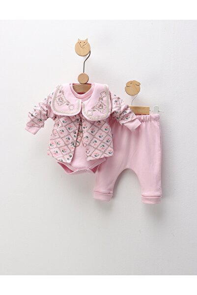 MiniKids Costumas 3 piese, Martha, roz pudra