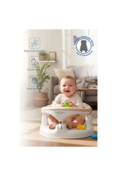 Empressco Yandan Açılır Mama Oturağı & Minder 2'li Set