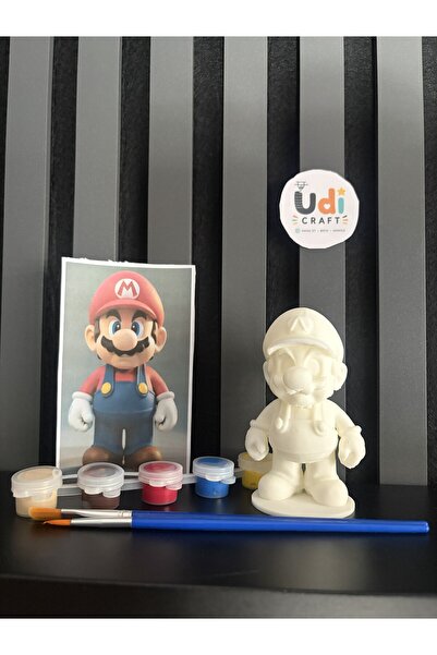 3D Mario Figürü Boyama Seti