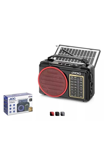 Jiocolor JIOC H806BTDS Bluetooth Nostaljik FM Radyo TWS USB TF RGB Solar Şarj...