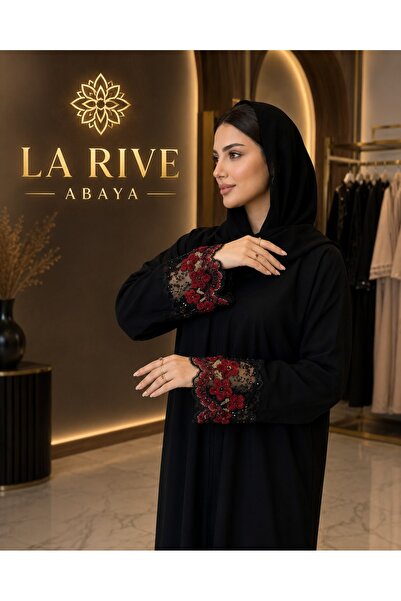 La Rive ✨ عباية ورد الجوري -