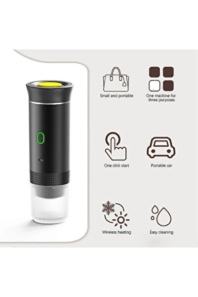 OEM Espressor Portabil de Cafea 60 ml Mod Încălzire Apă Compatibil Capsule Ne...