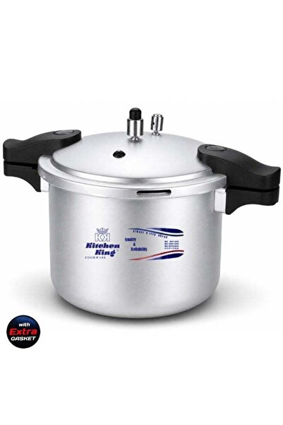Kitchen King Blaze Pressure Cooker, 5 Liter, Heavy-Duty Satin Finish Aluminiu...