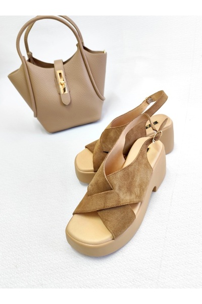 Of&Off Women's Genuine Leather Sandals