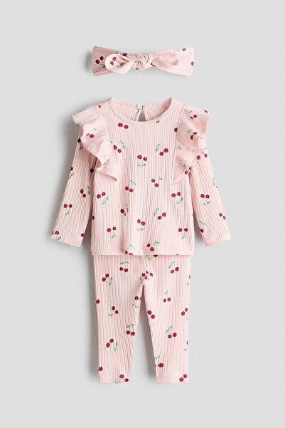 H&M 3-piece printed cotton set