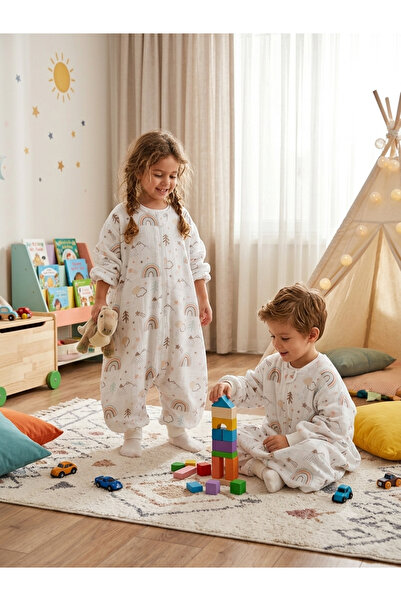 Wenaris Kollu Summer Single Layer Muslin Sleeping Bag, 0.5 Tog Children's Sle...