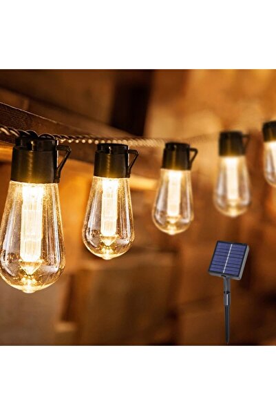 Choice 1 قطعة 5M10LED أبيض دافئ، 1 قطعة 5M10LED/8M20LED سلسلة إضاءة LED شمسية...