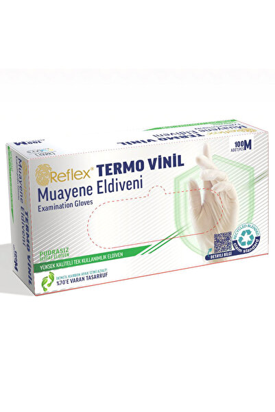 Flex Termovinil Muayene Eldiveni M 100'lü (4'li Paket)