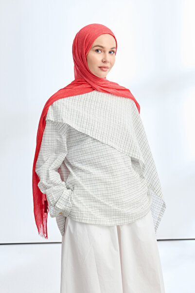 ARMANDA Organic Touch Viscose Shawl - Red