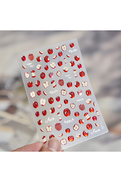 Choice4 1pcs Jelly Nail Stickers Vivid Red Green Nail Art Accessories 5D Stic...