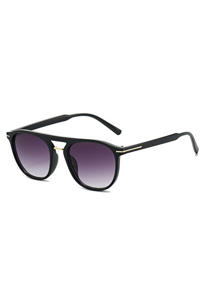 Choice6 Black double gray 2026 Aviator Retro Sunglasses European Street Photo...