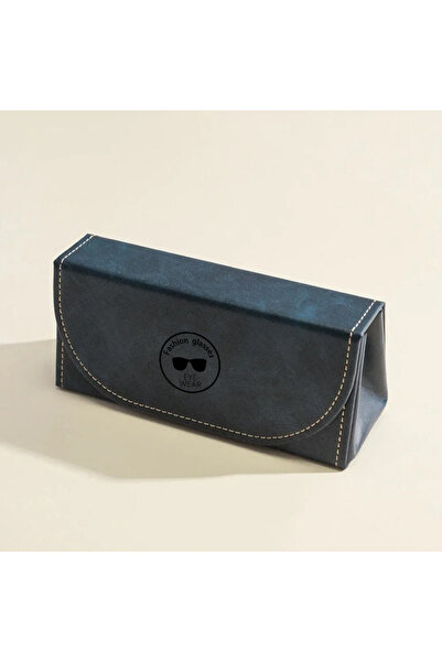 Choice1 Deep Blue Vintage exquisite large frame high-value glasses case sungl...