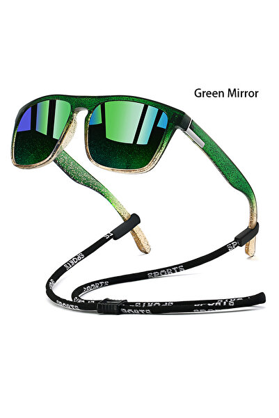 Choice4 GL-F755(GreenMirror) Sunglasses with Chain for Men and Women, Classic...