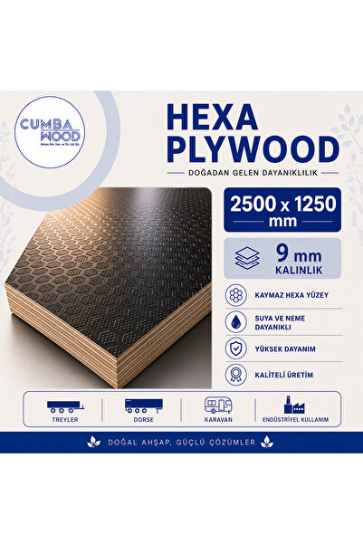 huş kontrplakk HEXA PETEK DESEN KONTRPLAK
