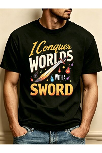 NOURAM Fantasy Adventure Style Men'S Crewneck T-Shirt Loose Fit 100 Percent F...