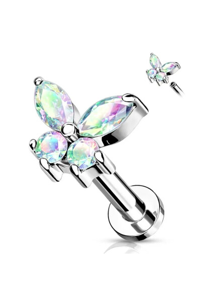 AMALFİ Σκουλαρίκια piercing για το στόμα, χέλιξ, ολόκληρο το αυτί 0.6 εκατοστά