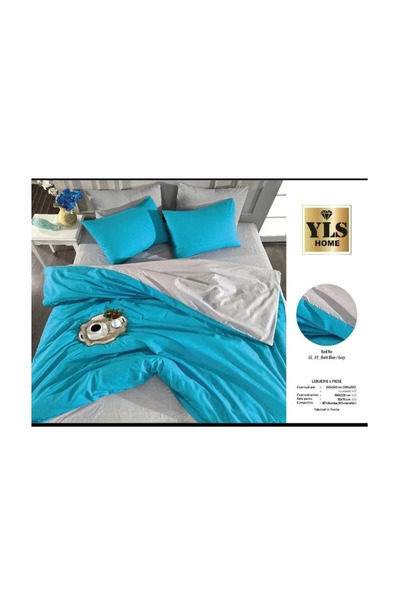 yls home Lenjerie pentru pat dubla cu doua fete 4 piese, 2 persoane , 240X260