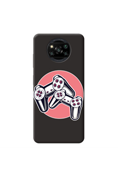 Other Xiaomi Poco X3 /X3 Pro Retro Joysticks Black Colored Silicone TPU Θήκη
